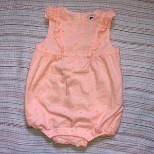 Janie and Jack pink embroidered one piece